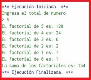 Suma De Factoriales En Pseint Algoritmodetarea