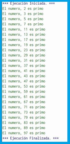 Algoritmo que imprima los numeros primos del 1 al 100 en pseint