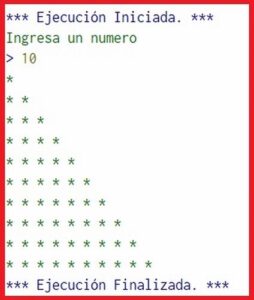 Escalera De Asteriscos En Pseint - ALGORITMODETAREA