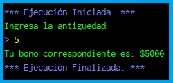 Se les dara un bono por antiguedad a los empleados de una tienda